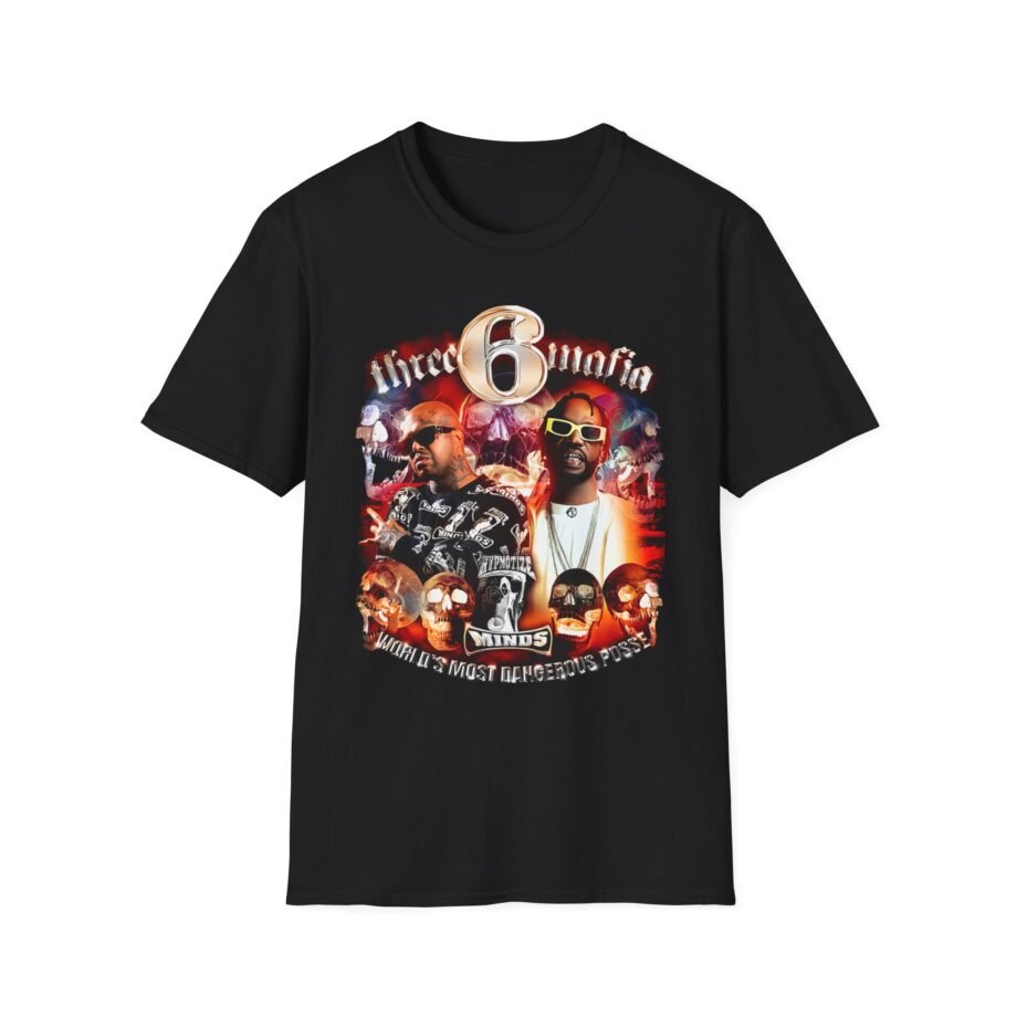 Three 6 Mafia Side 2 Side Unisex Softstyle T-Shirt