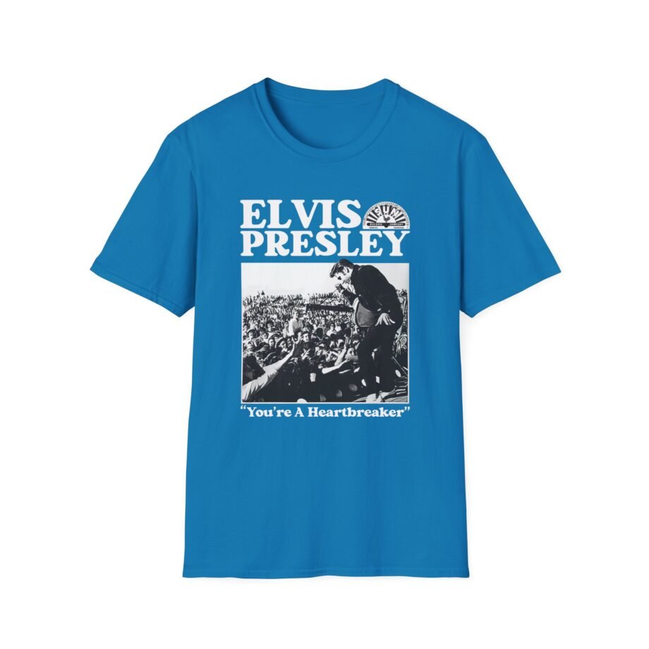Elvis Heartbreaker Sun Records Unisex Softstyle T-Shirt
