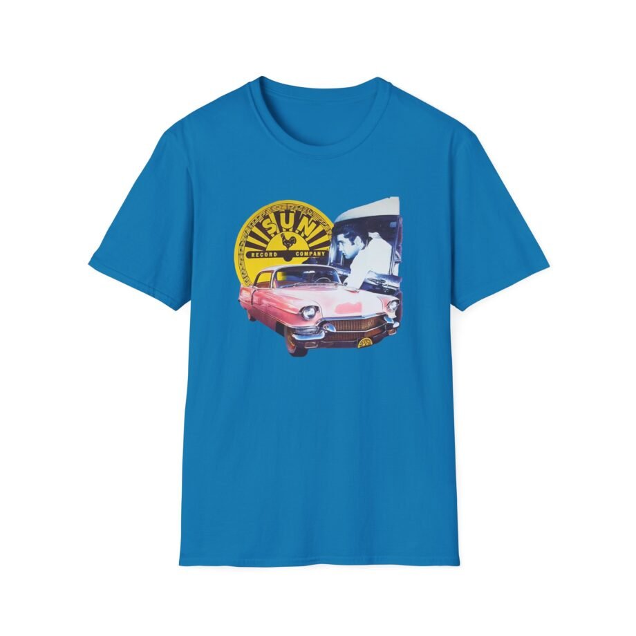 Sun Records Elvis Pink Cadillac Unisex Softstyle T-Shirt