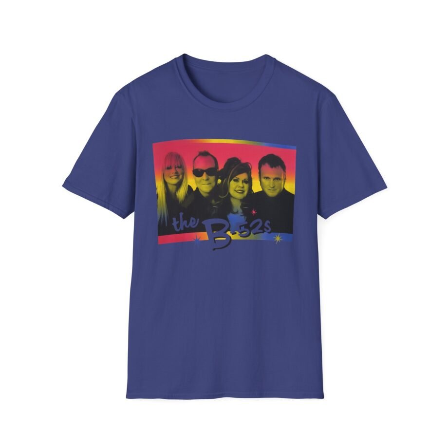 The B 52s Group Photo Love Shack Rainbow  Unisex Softstyle T-Shirt