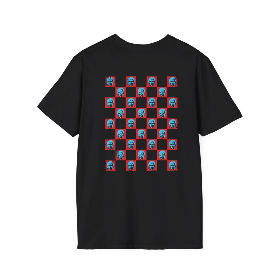 Billy Idol Checkered Smirk Unisex Softstyle Shirt
