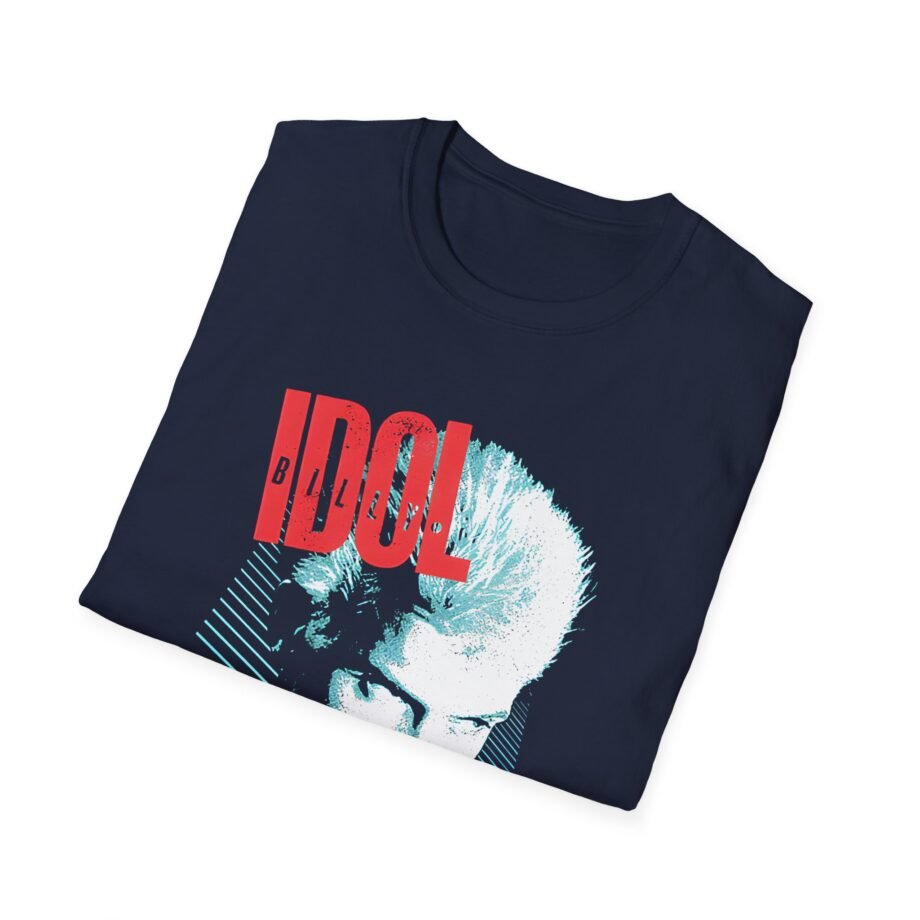 Billy Idol Face Stripes Unisex Softstyle Shirt