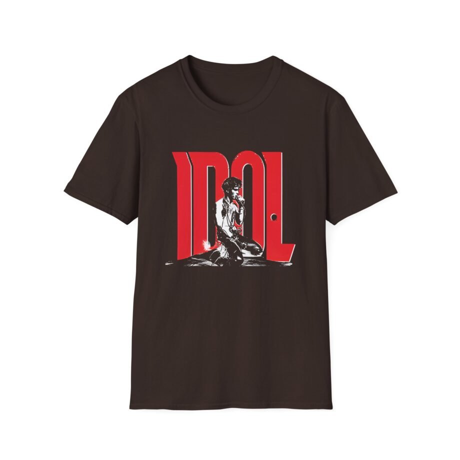 Billy Idol Rebel Yell Kneeling Photo Unisex Softstyle Shirt