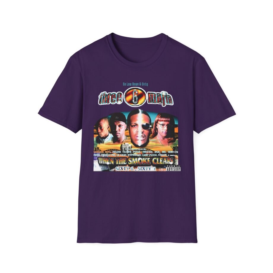 Three 6 Mafia When the Smoke Clears Unisex Softstyle T-Shirt