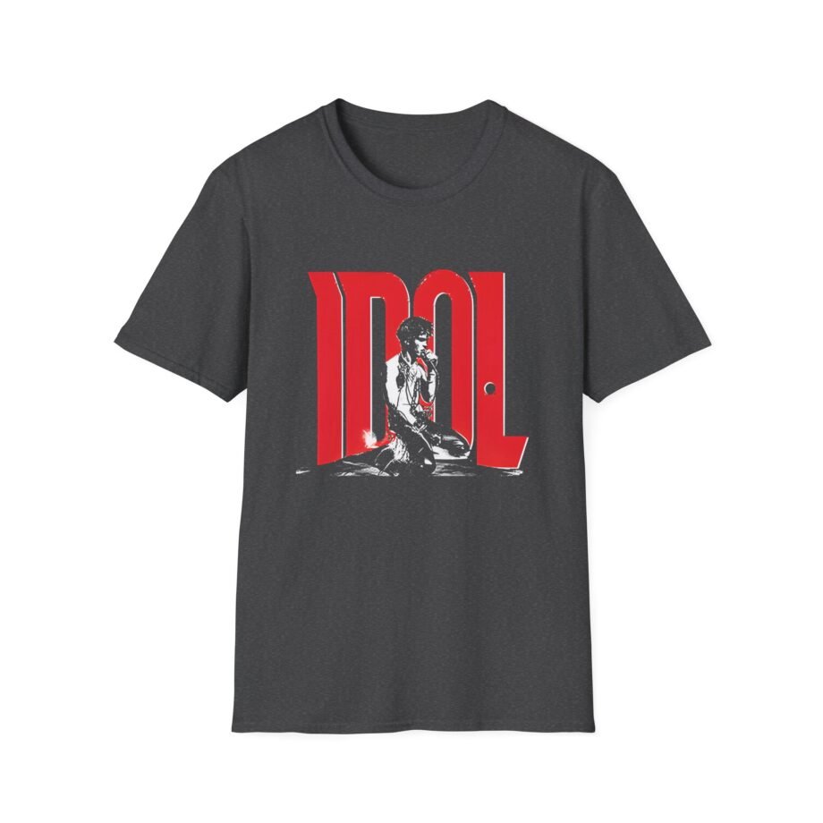 Billy Idol Rebel Yell Kneeling Photo Unisex Softstyle Shirt