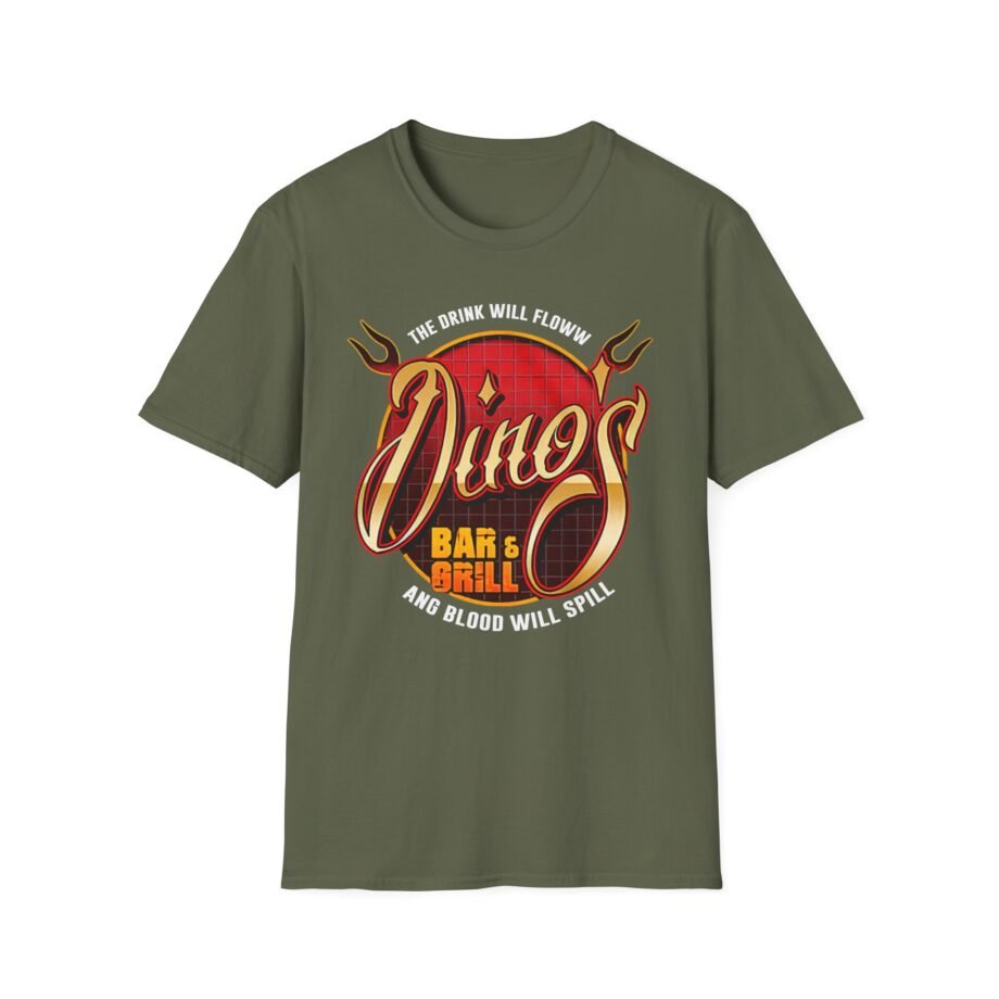 Thin Lizzy Dino's Bar & Grill Unisex Softstyle T-Shirt