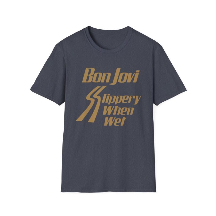 Bon Jovi Slippery When Wet  Unisex Softstyle T-Shirt