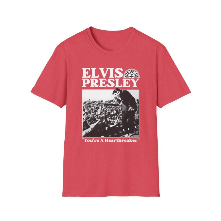 Elvis Heartbreaker Sun Records Unisex Softstyle T-Shirt