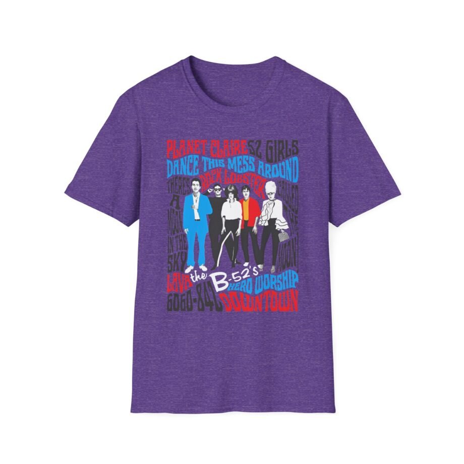 The B 52s Tracklist Unisex Softstyle T-Shirt