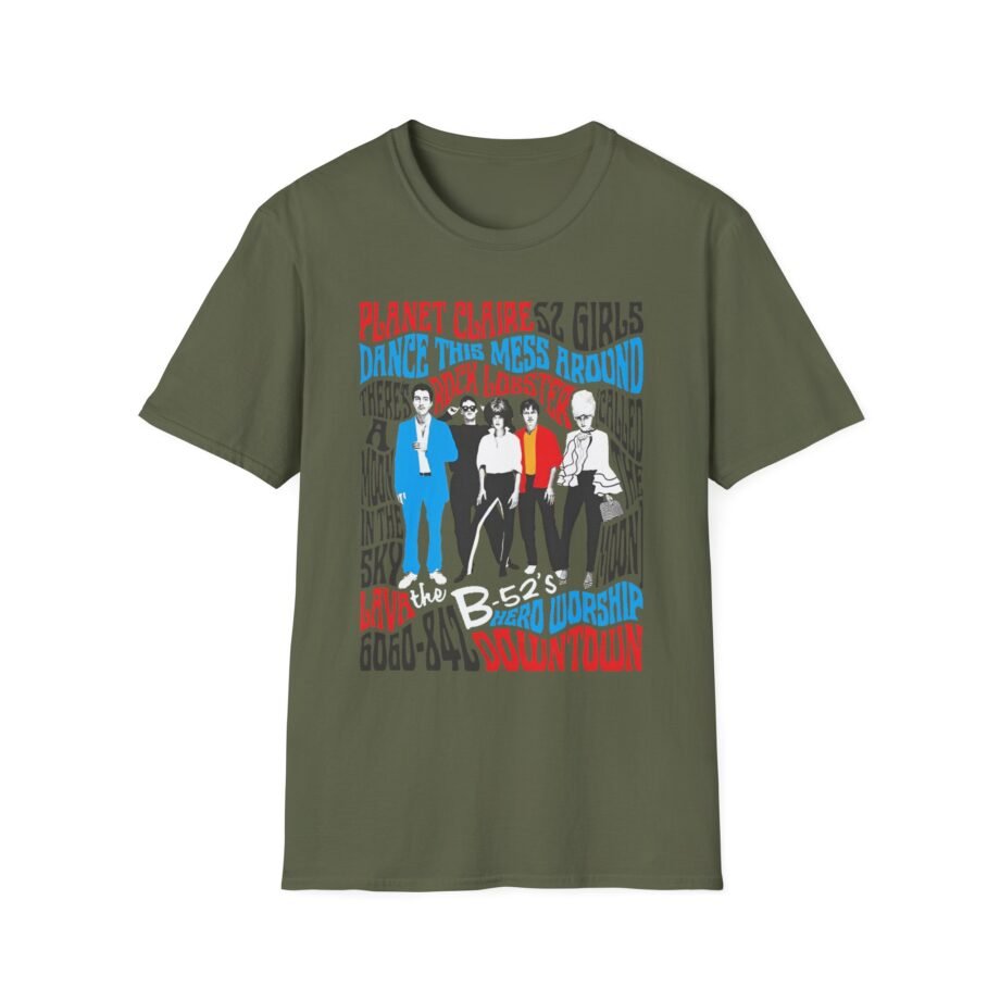 The B 52s Tracklist Unisex Softstyle T-Shirt