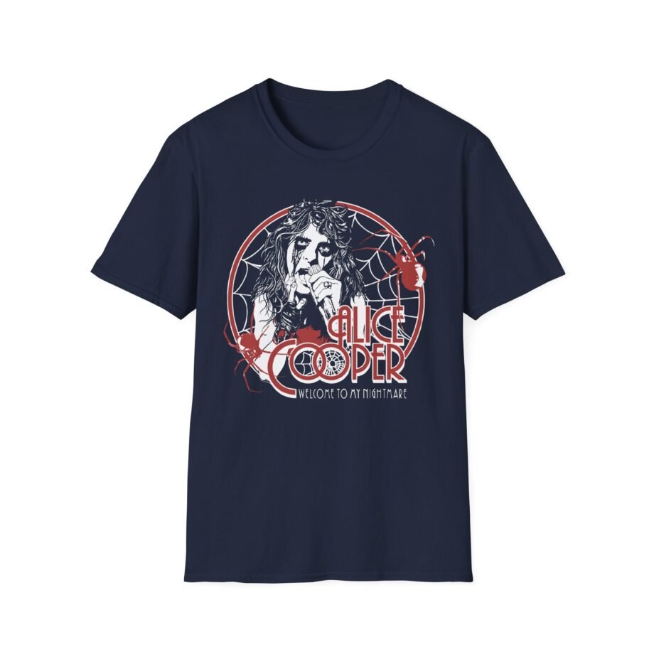 Alice Cooper Welcome to My Nightmare 50th Anniversary Spider Swarm Unisex Softstyle T-Shirt