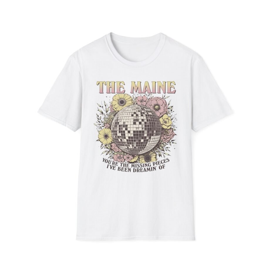 The Maine Floral Disco Unisex Softstyle T-Shirt