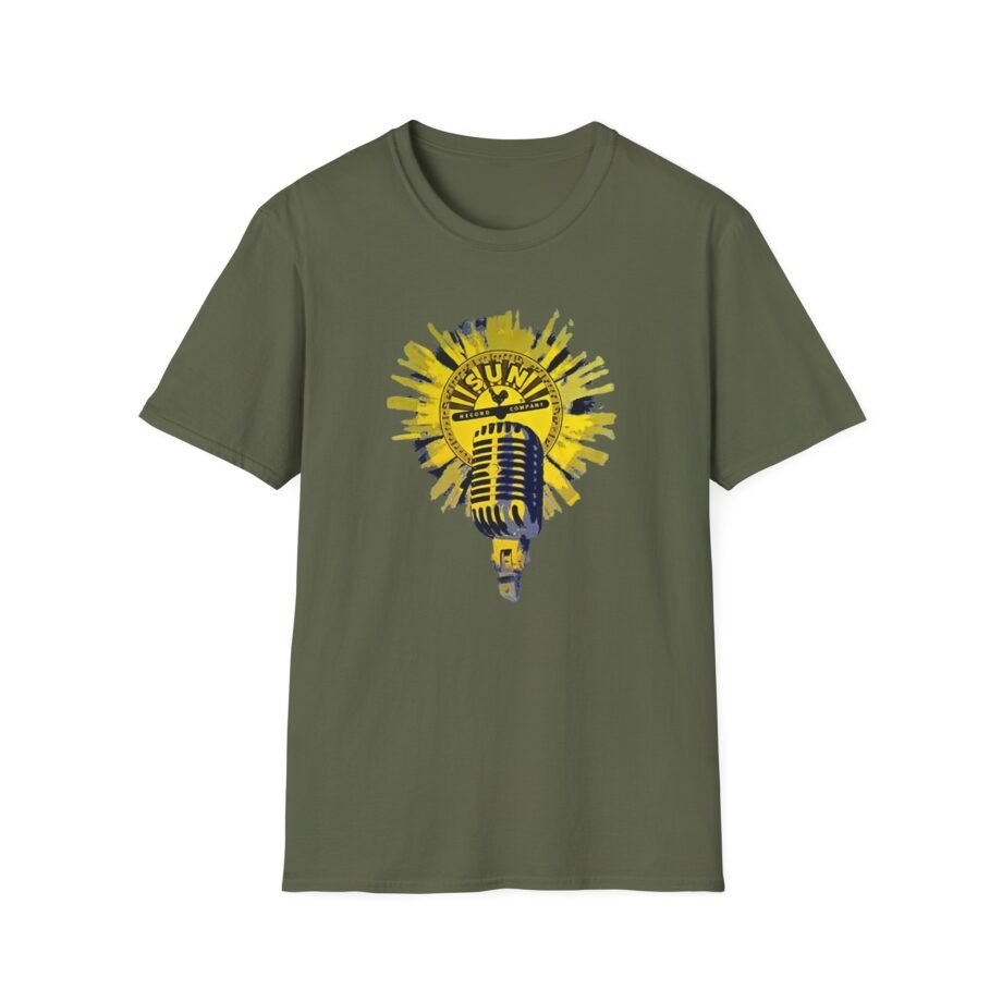 Sun Records Sun Yellow Microphone Unisex Softstyle T-Shirt