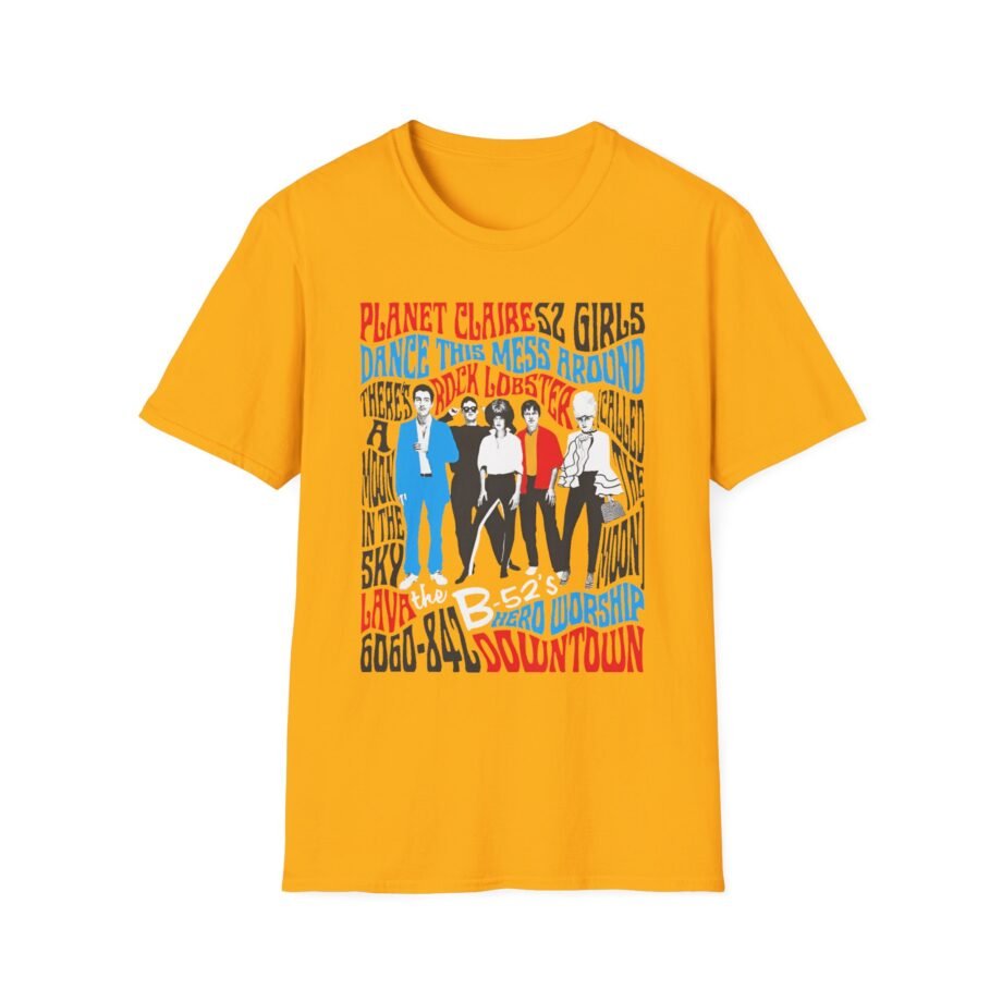 The B 52s Tracklist Unisex Softstyle T-Shirt