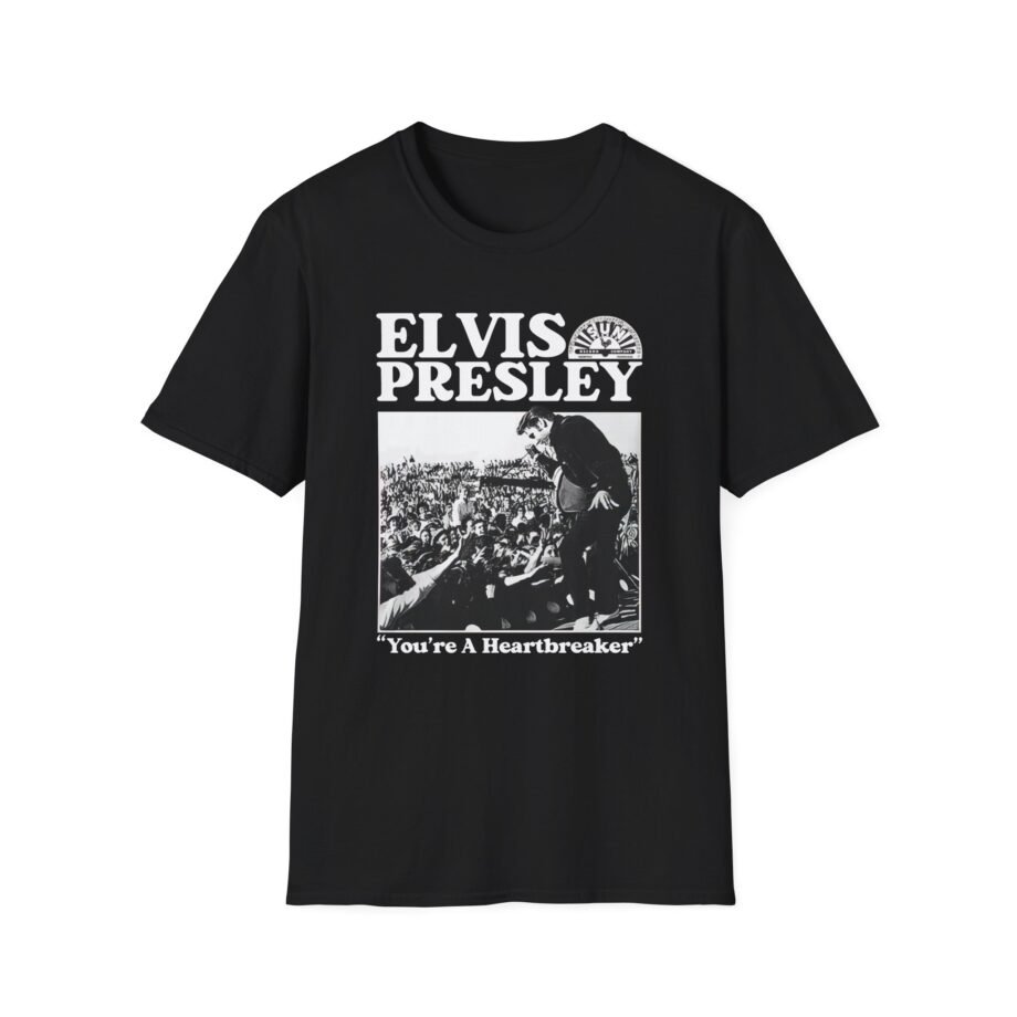 Elvis Heartbreaker Sun Records Unisex Softstyle T-Shirt