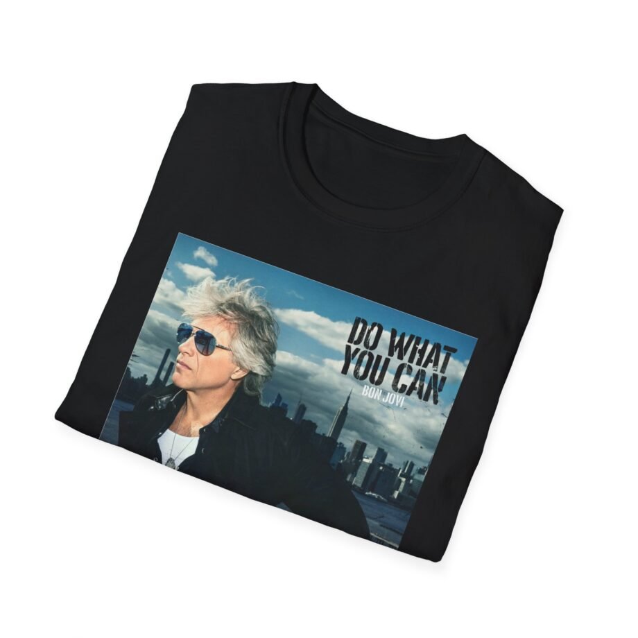 Bon Jovi Do What You Can Portrait Unisex Softstyle T-Shirt
