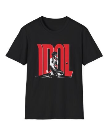 Billy Idol Rebel Yell Kneeling Photo Unisex Softstyle Shirt