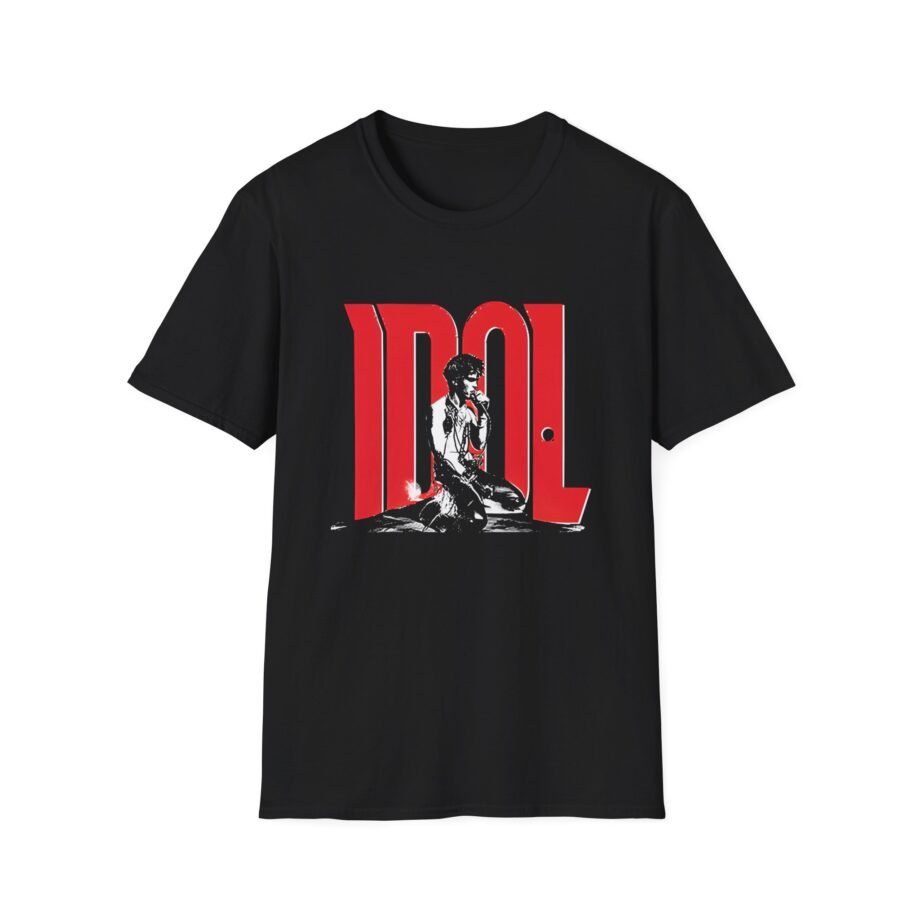 Billy Idol Rebel Yell Kneeling Photo Unisex Softstyle Shirt