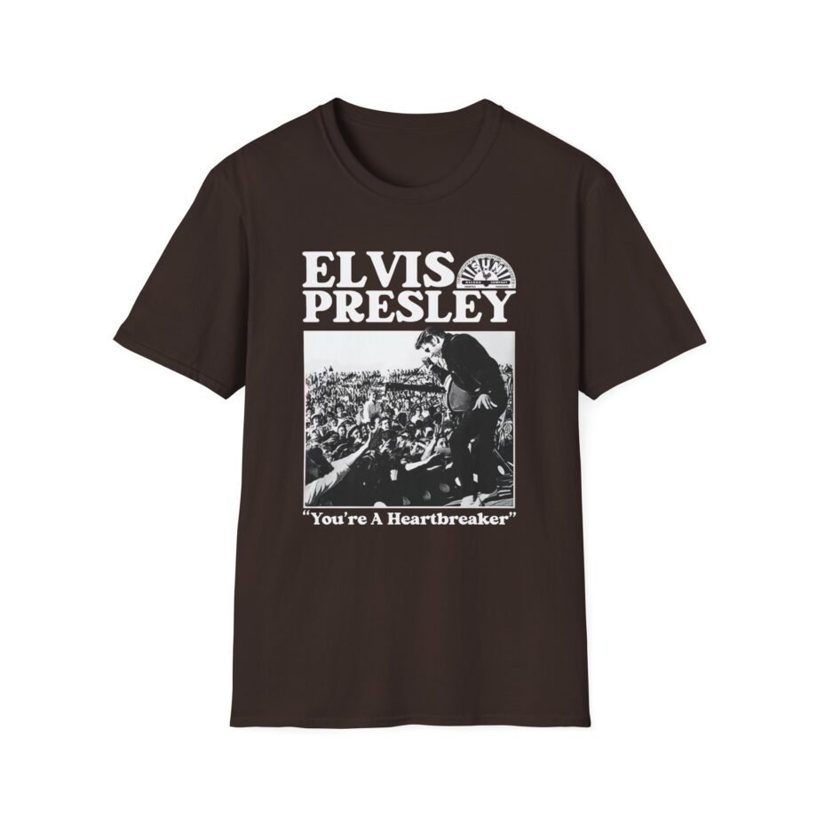 Elvis Heartbreaker Sun Records Unisex Softstyle T-Shirt