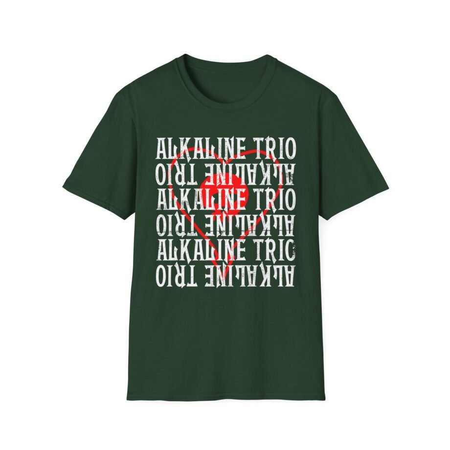 Alkaline Trio Heartskull Repeat Logo Unisex Softstyle T-Shirt