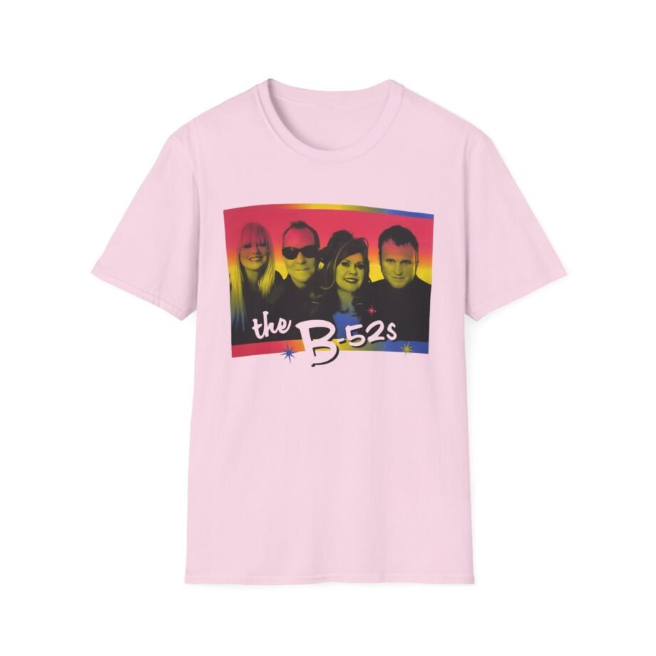 The B 52s Group Photo Love Shack Rainbow  Unisex Softstyle T-Shirt
