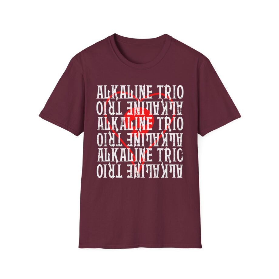 Alkaline Trio Heartskull Repeat Logo Unisex Softstyle T-Shirt