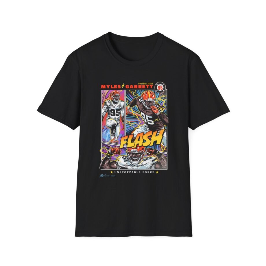 Myles Garrett Flash Garrett Original Canvas Unisex Softstyle T-Shirt