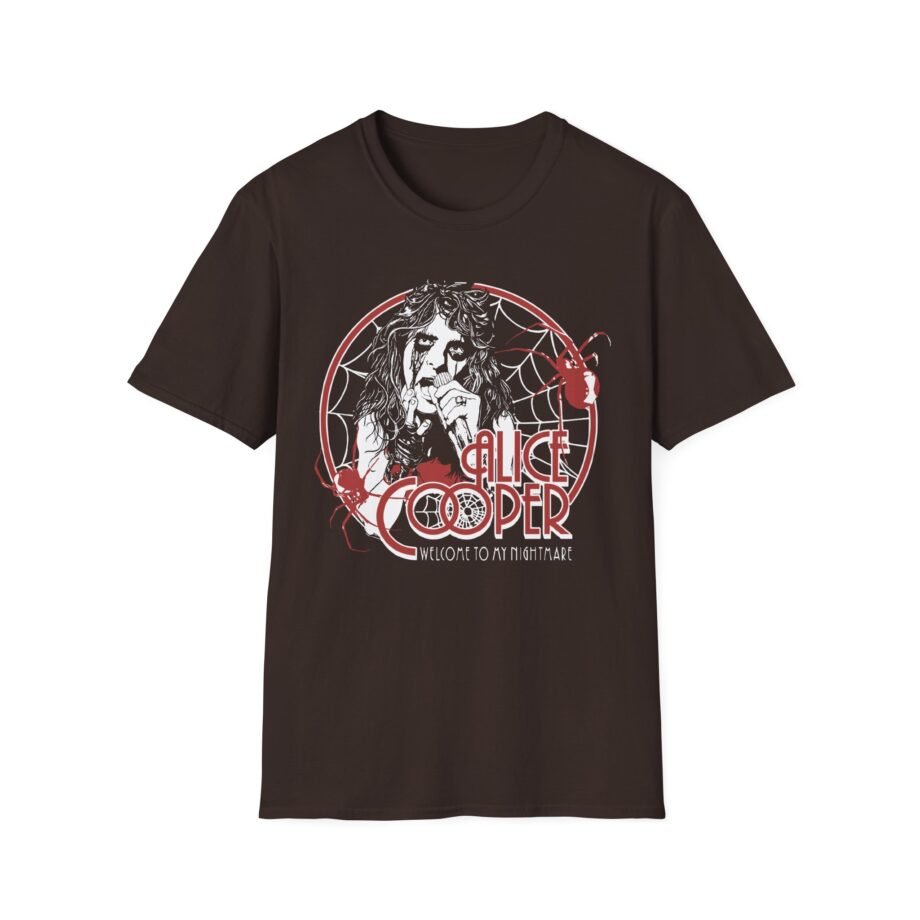Alice Cooper Welcome to My Nightmare 50th Anniversary Spider Swarm Unisex Softstyle T-Shirt