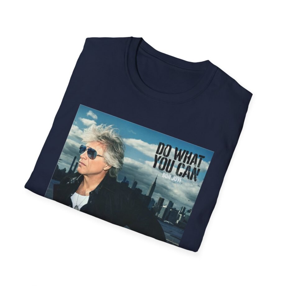 Bon Jovi Do What You Can Portrait Unisex Softstyle T-Shirt