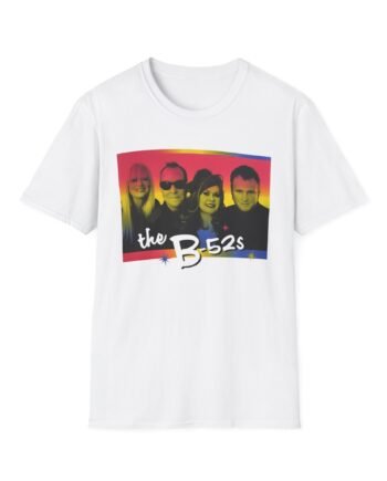 The B 52s Group Photo Love Shack Rainbow  Unisex Softstyle T-Shirt