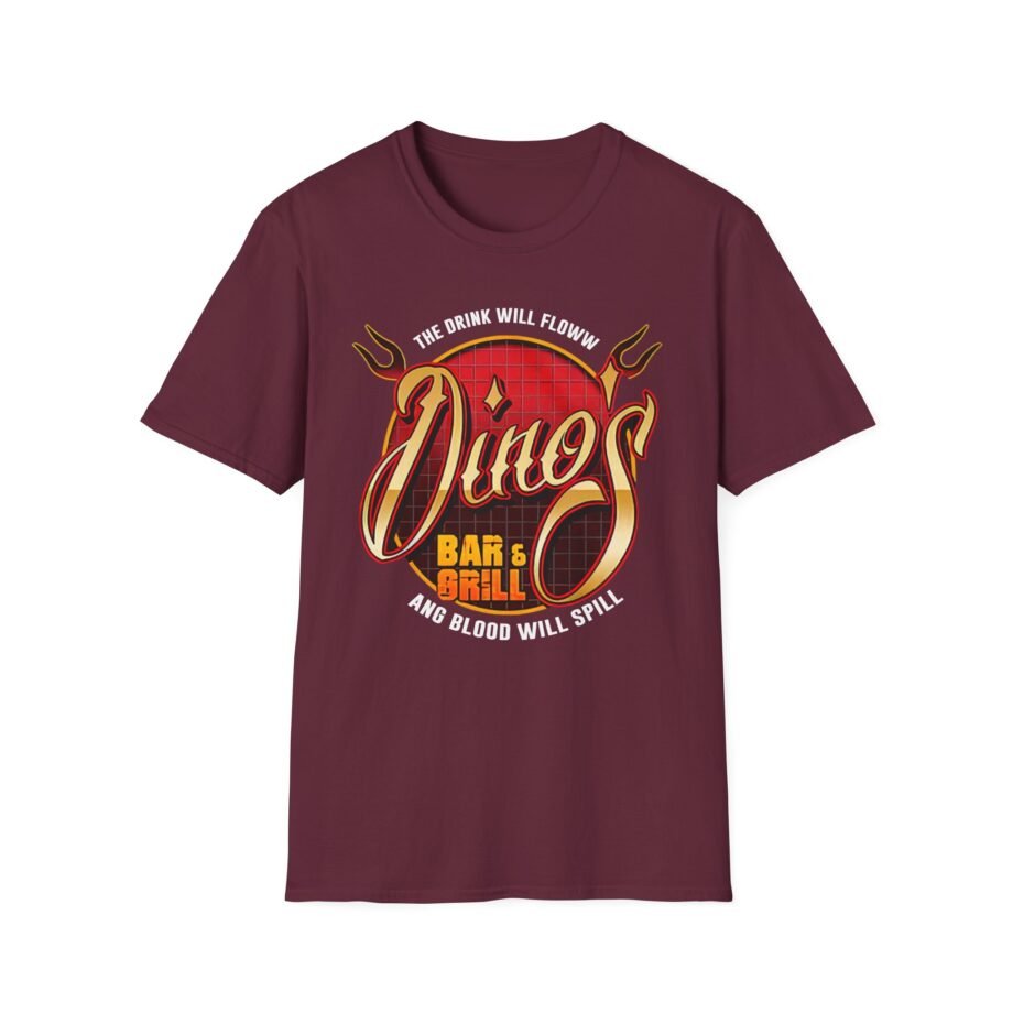 Thin Lizzy Dino's Bar & Grill Unisex Softstyle T-Shirt