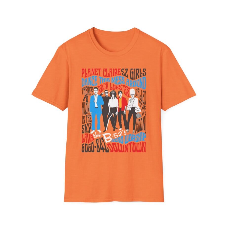 The B 52s Tracklist Unisex Softstyle T-Shirt