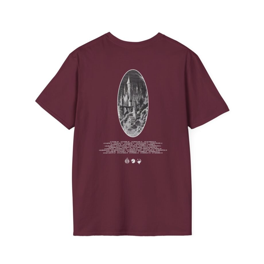 Seven Lions Journey Iii Black Tour Date Unisex Softstyle T-Shirt