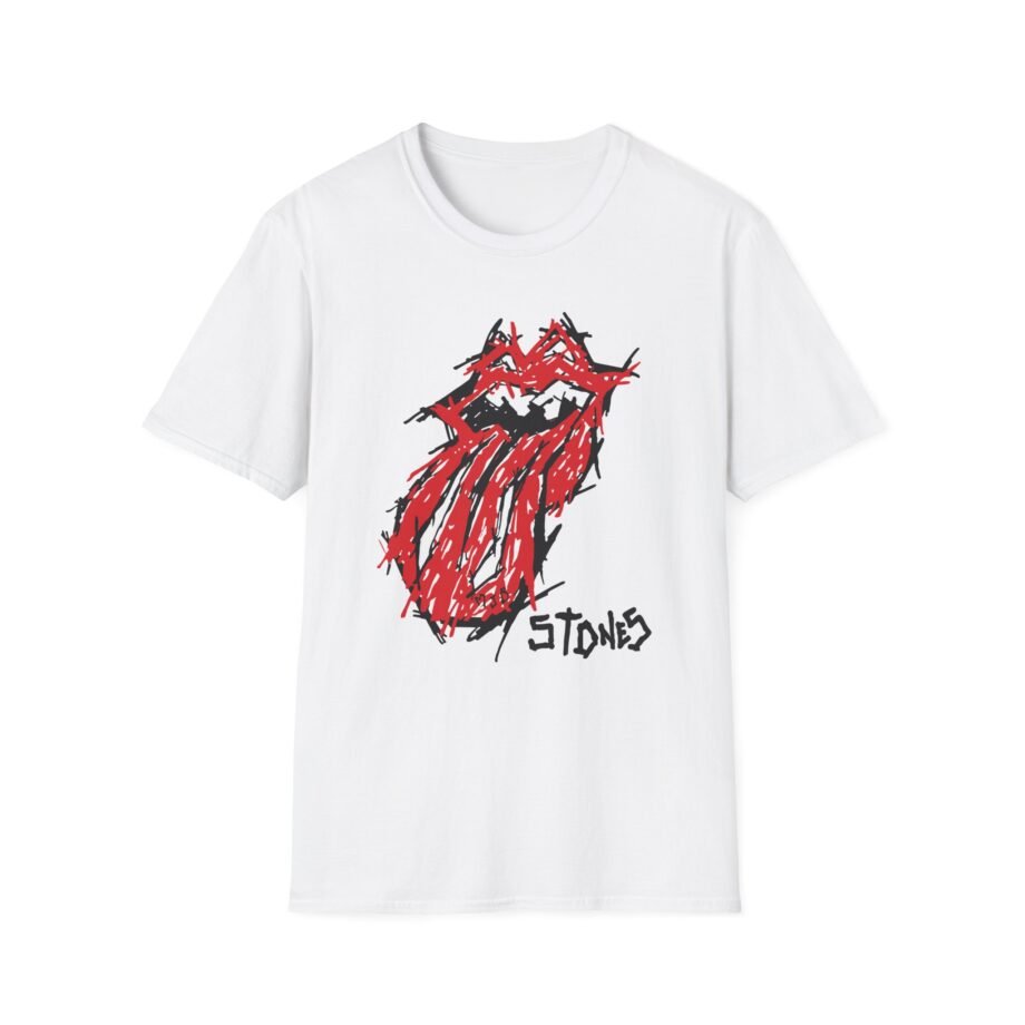 RS No Filter Hand Drawn Tongue Unisex Softstyle T-Shirt