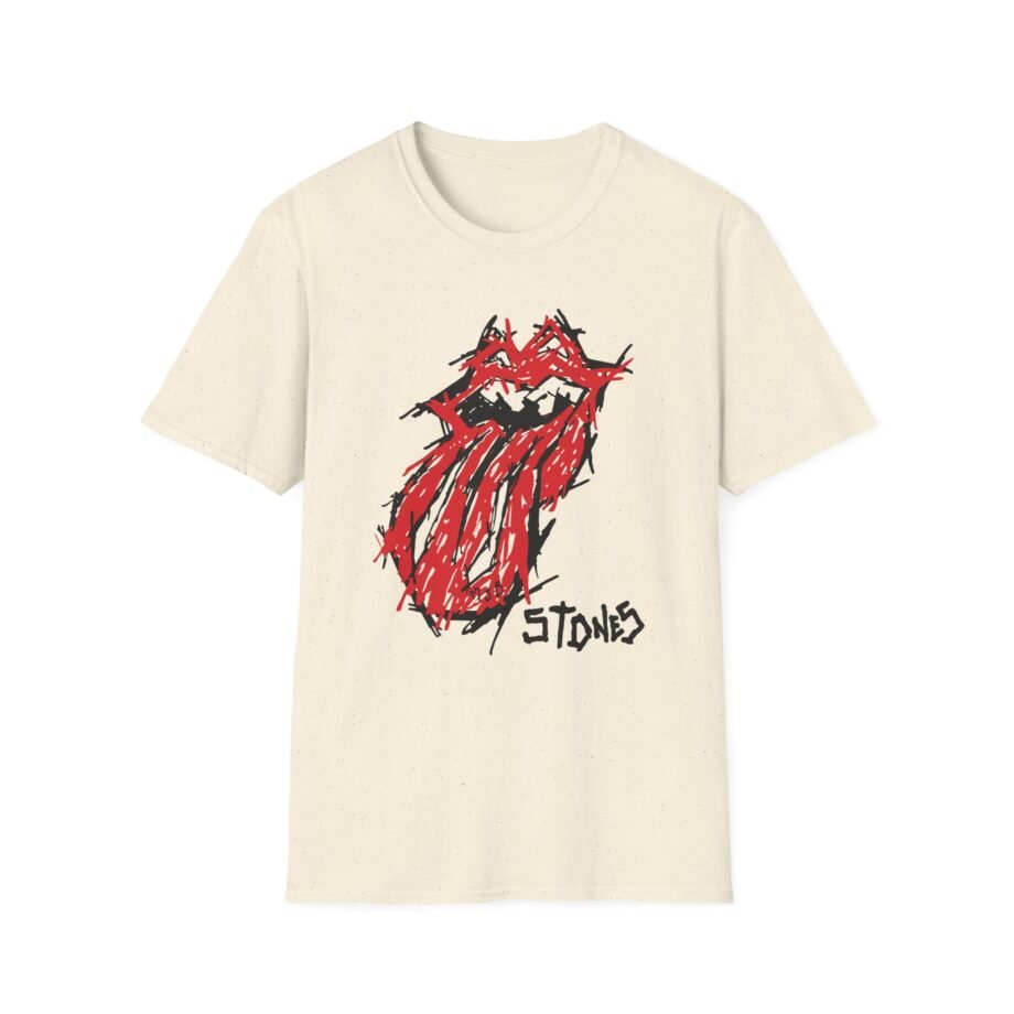 RS No Filter Hand Drawn Tongue Unisex Softstyle T-Shirt
