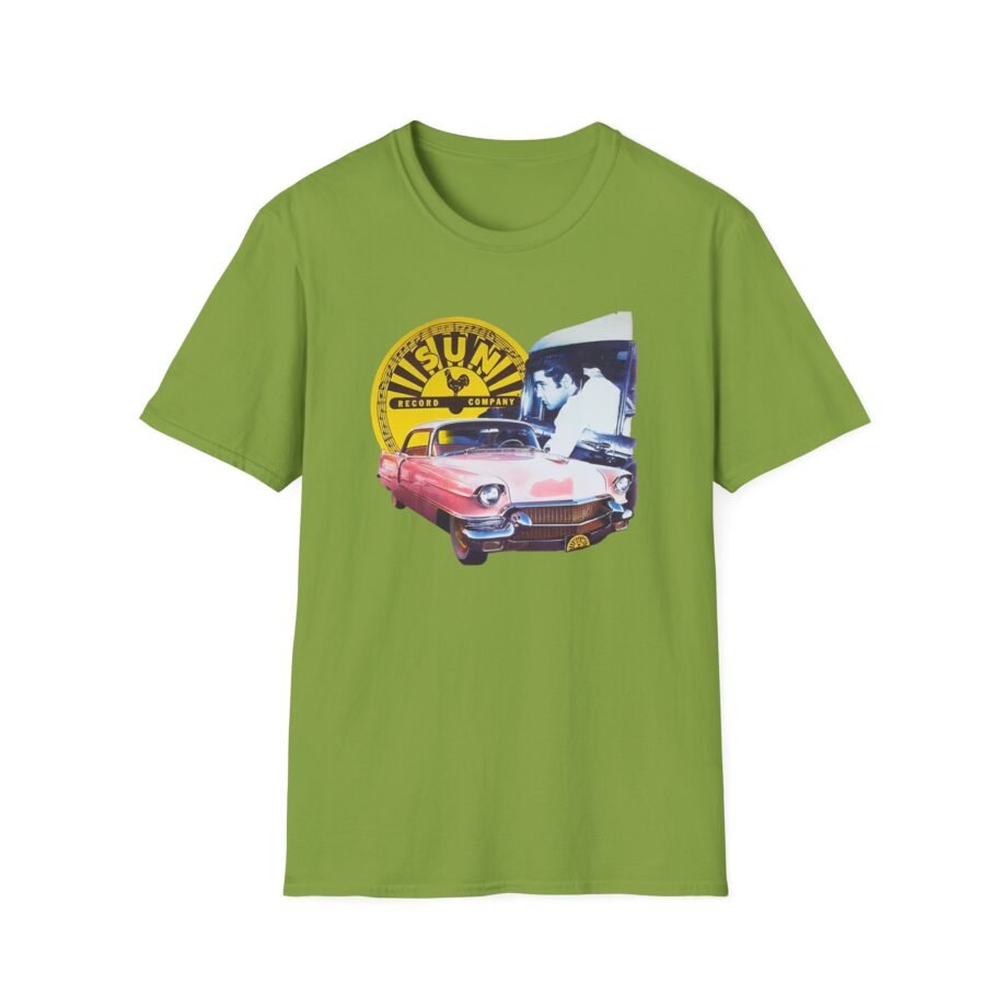 Sun Records Elvis Pink Cadillac Unisex Softstyle T-Shirt