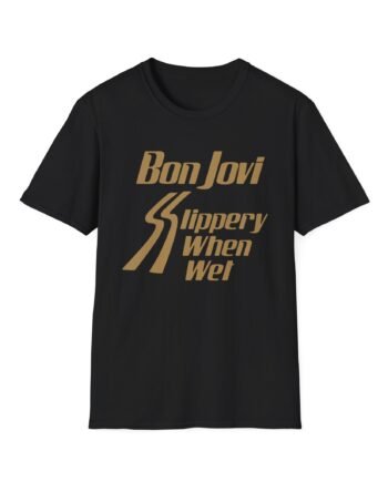 Bon Jovi Slippery When Wet  Unisex Softstyle T-Shirt