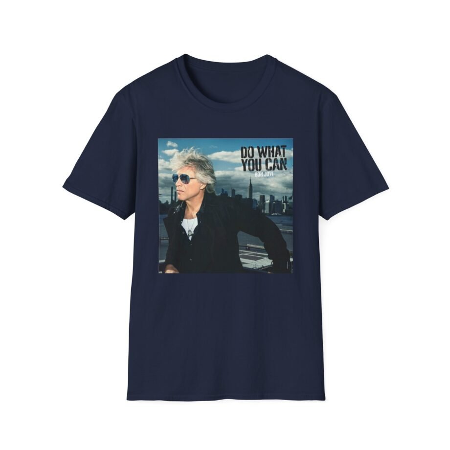 Bon Jovi Do What You Can Portrait Unisex Softstyle T-Shirt