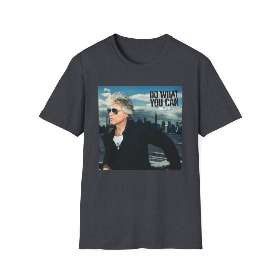 Bon Jovi Do What You Can Portrait Unisex Softstyle T-Shirt