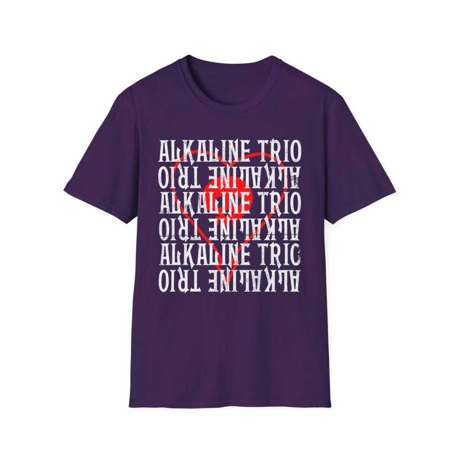 Alkaline Trio Heartskull Repeat Logo Unisex Softstyle T-Shirt