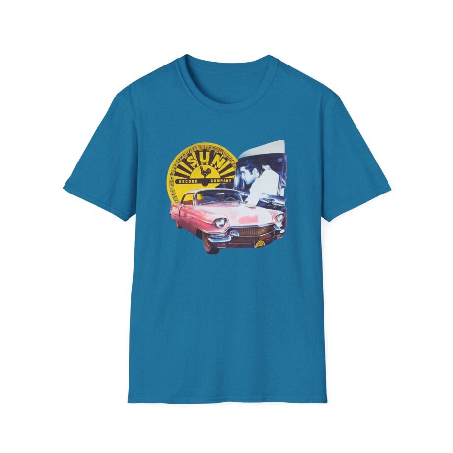 Sun Records Elvis Pink Cadillac Unisex Softstyle T-Shirt