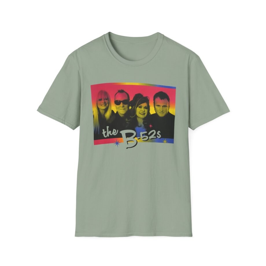 The B 52s Group Photo Love Shack Rainbow  Unisex Softstyle T-Shirt