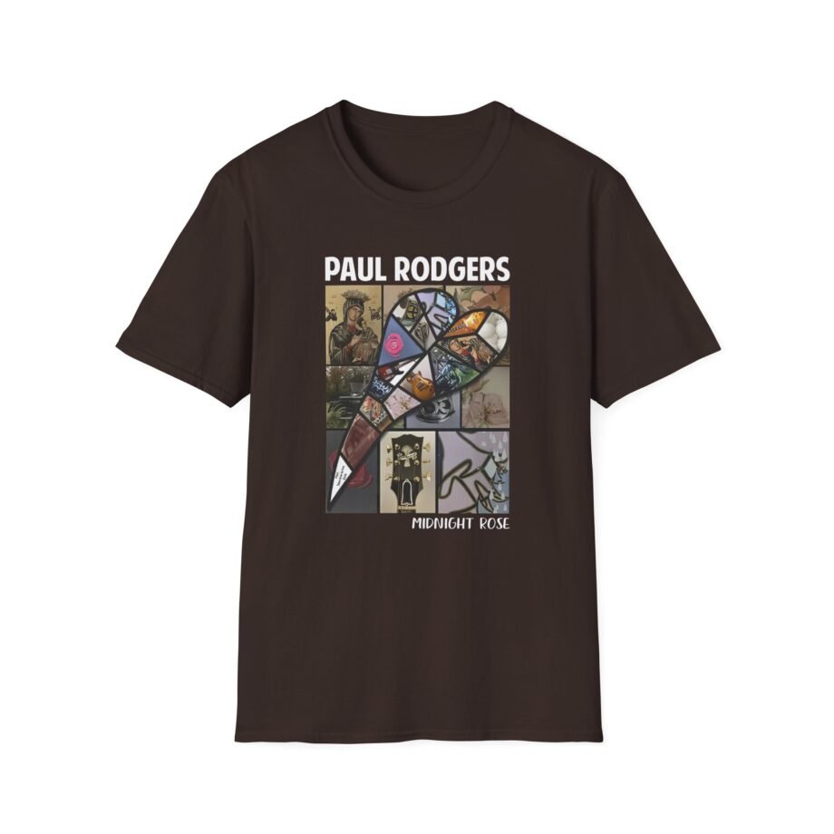 Sun Records Midnight Rose Rectangle Unisex Softstyle T-Shirt