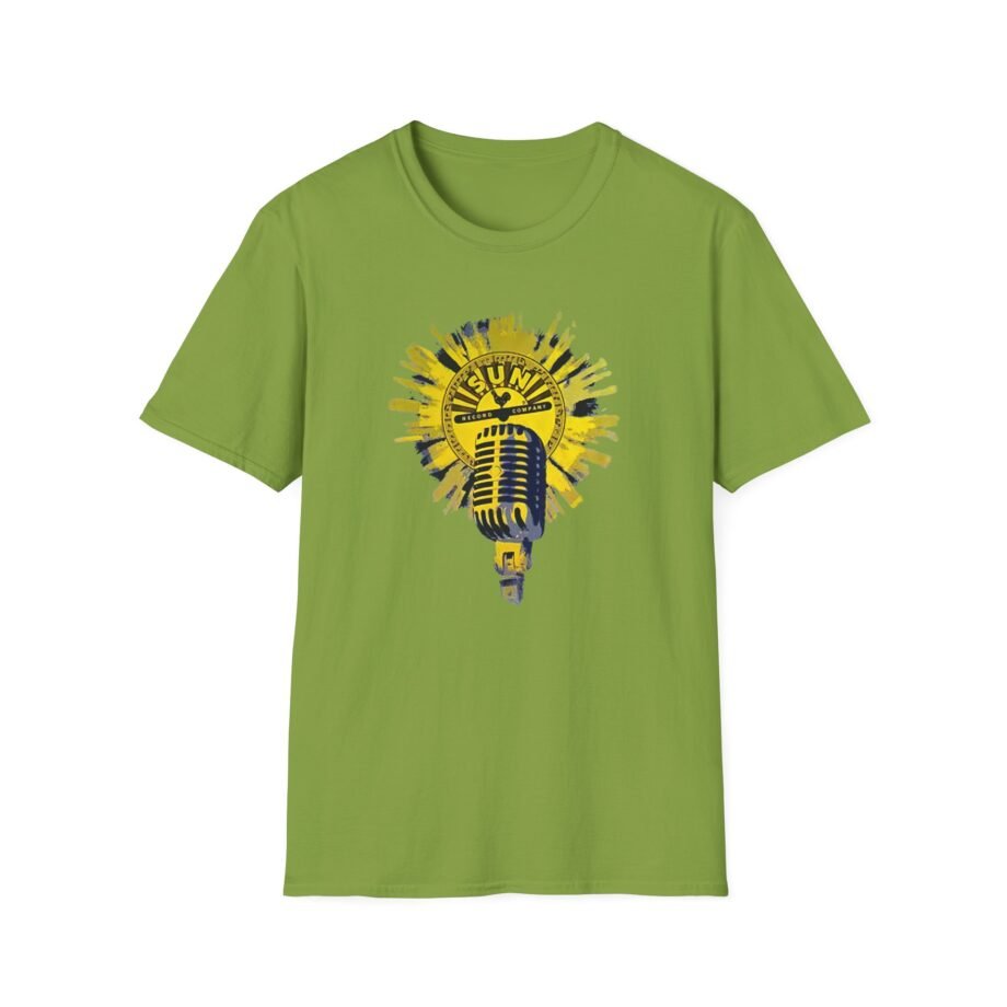 Sun Records Sun Yellow Microphone Unisex Softstyle T-Shirt