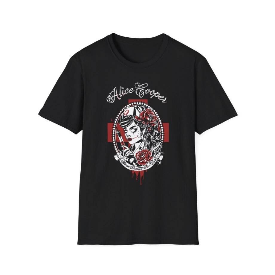 Alice Cooper Nurse Rosetta Unisex Softstyle T-Shirt
