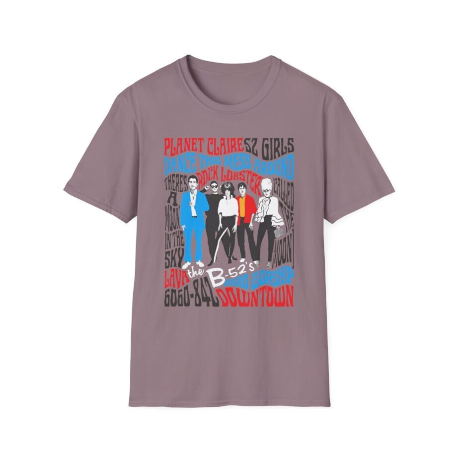 The B 52s Tracklist Unisex Softstyle T-Shirt