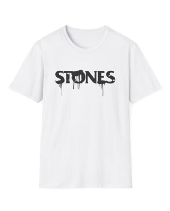 RS Paint It Black Drip Unisex Softstyle T-Shirt