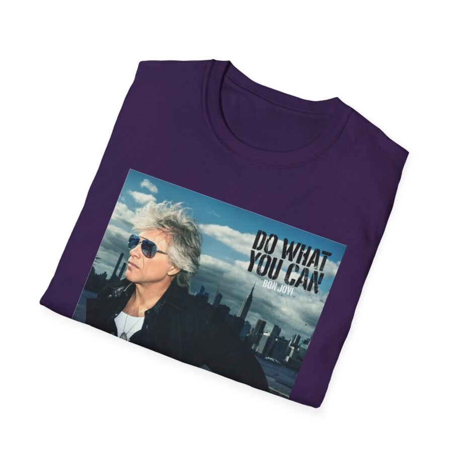 Bon Jovi Do What You Can Portrait Unisex Softstyle T-Shirt