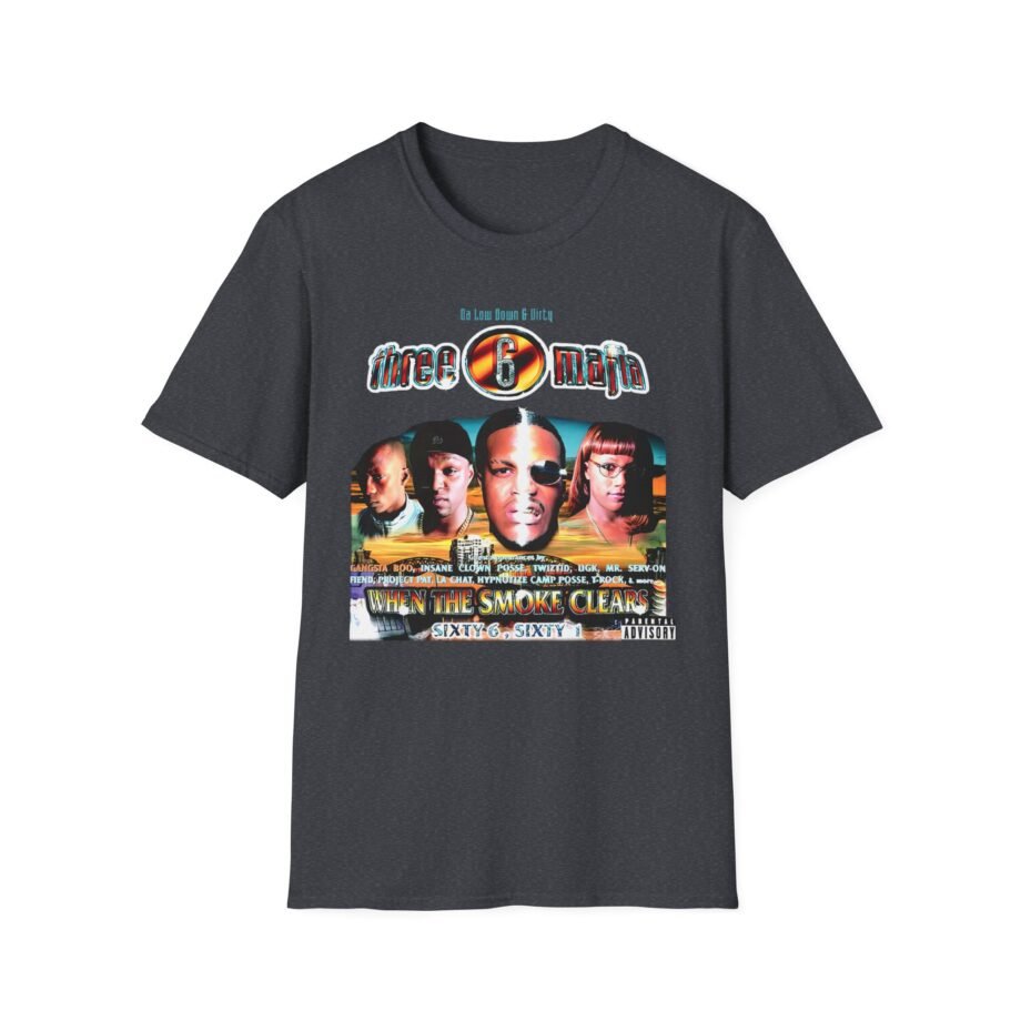 Three 6 Mafia When the Smoke Clears Unisex Softstyle T-Shirt
