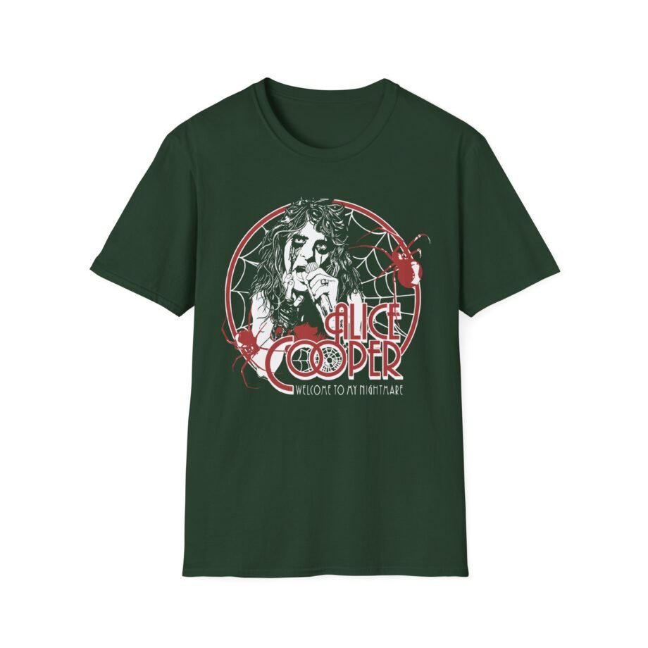Alice Cooper Welcome to My Nightmare 50th Anniversary Spider Swarm Unisex Softstyle T-Shirt